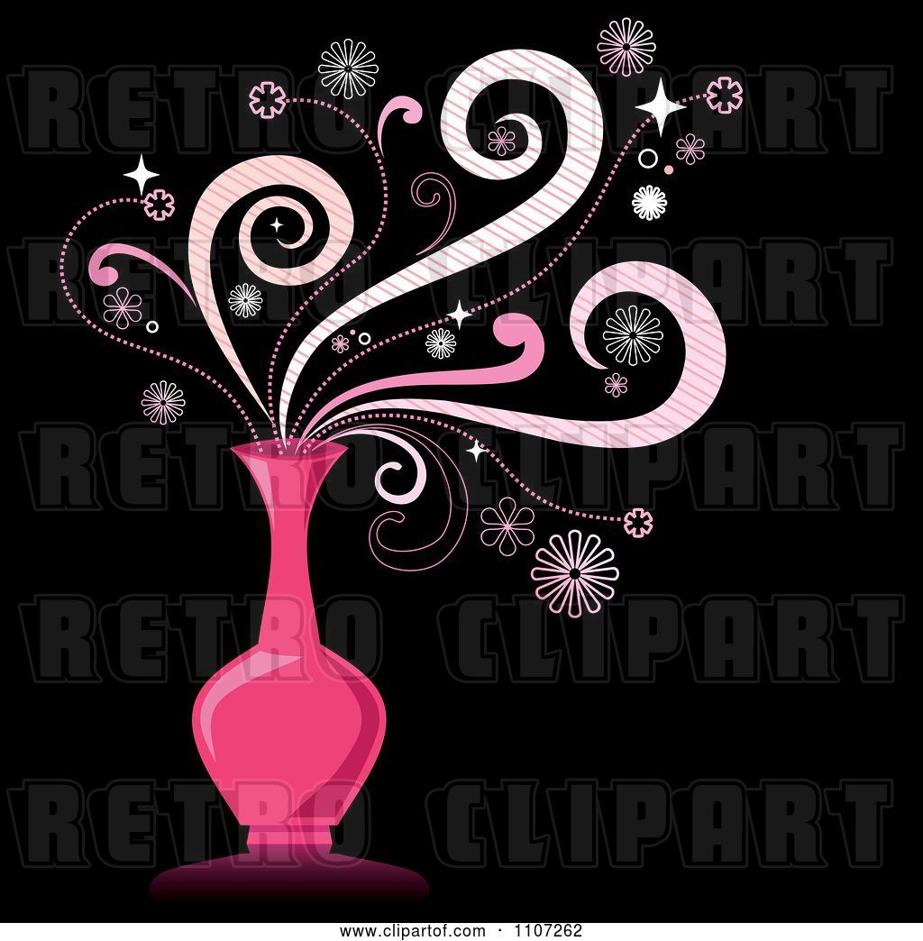 1024x1044 Vector Clip Art Of Retro Magic Swirls Over A Pink Genie Bottle