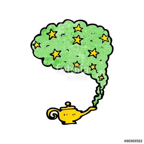 500x500 Cartoon Genie In Bottle Stock Image And Royalty Free Vector