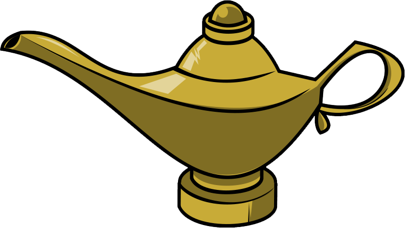 826x467 Genie Lamp Clipart