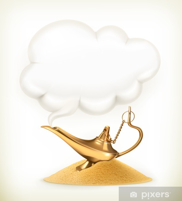 633x700 Genie L Vector Illustration Sticker