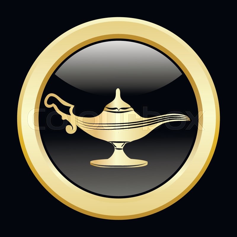 800x800 Gold Magic L Vector Illustration Stock Vector Colourbox