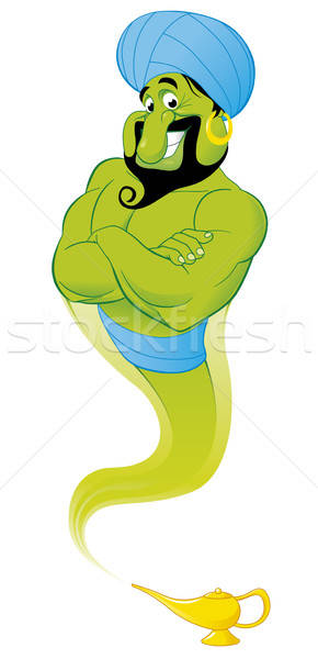 290x600 Lamp Genie Vector Illustration Carbouval