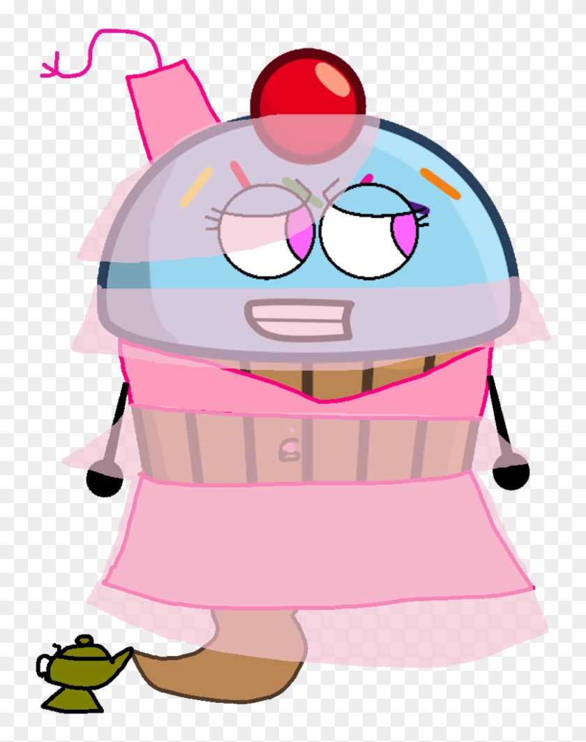 840x1062 Cupcake As A Genie Vector