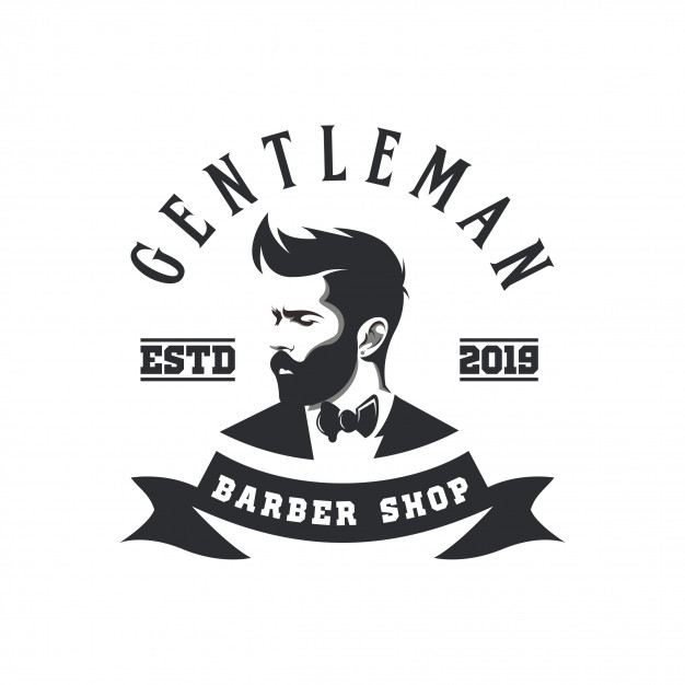 Gentleman Barber Shop Logo Vector Premium Download 626x626 Gentleman Barber Shop Logo Vector Premium Download
