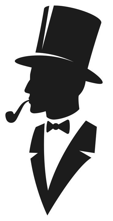 Gentlemen Silhouette Logo Vector 369x720 Gentlemen Silhouette Logo Vector