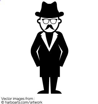 Download Gentleman With Coat Cartoon 335x355 Download Gentleman With Coat Cartoon