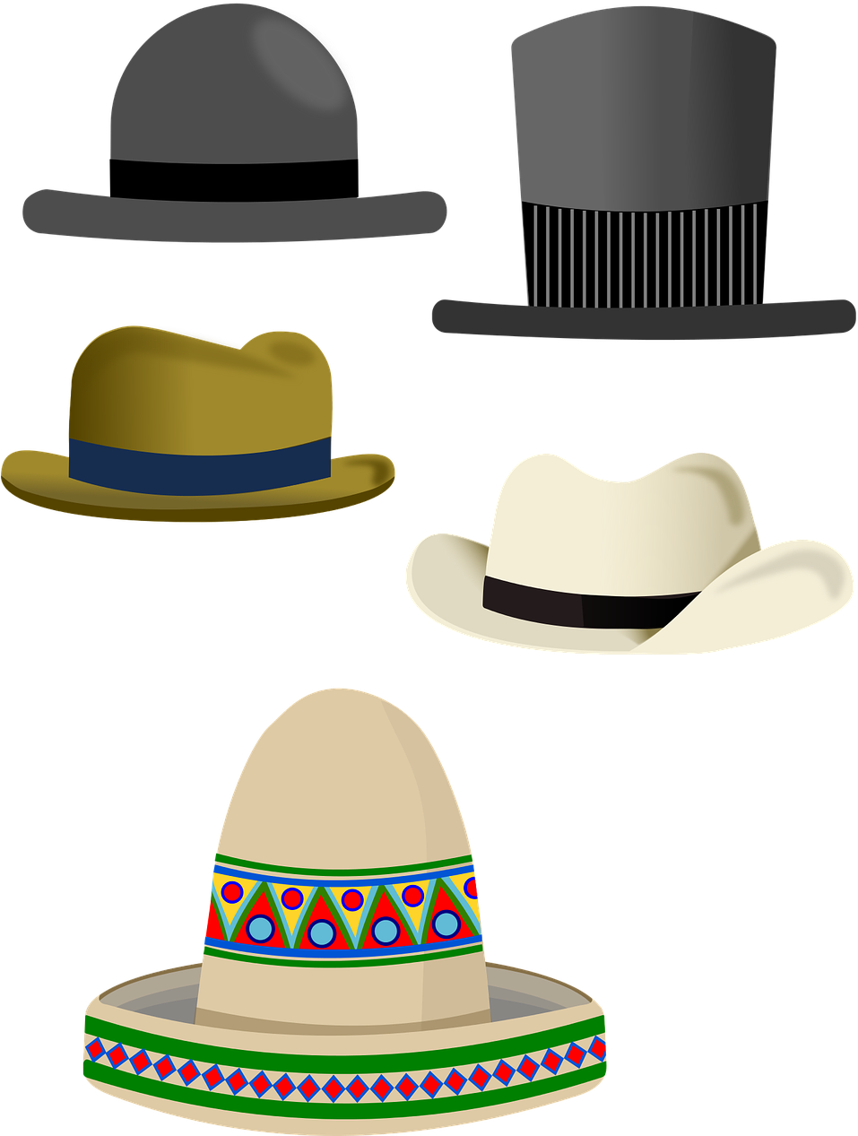 957x1267 Gentleman Vector Vintage Top Hat