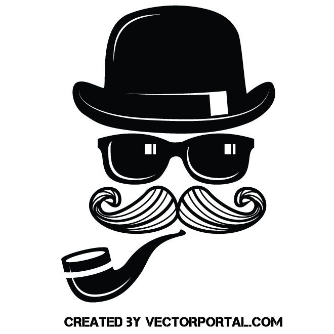 660x660 Retro Gentleman Vector Image Digital Inspiration Free Vector