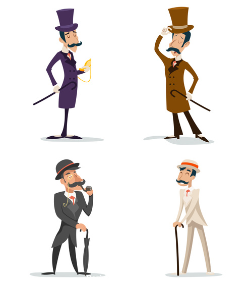 500x563 Victorian Gentleman Vector Free Download