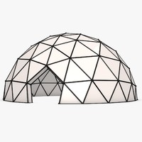 200x200 Geodesic Dome Models For Download Turbosquid