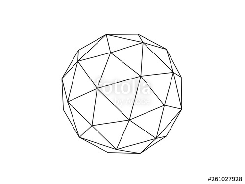 500x375 Geodesic Sphere Illustration Vector Stock Image And Royalty Free