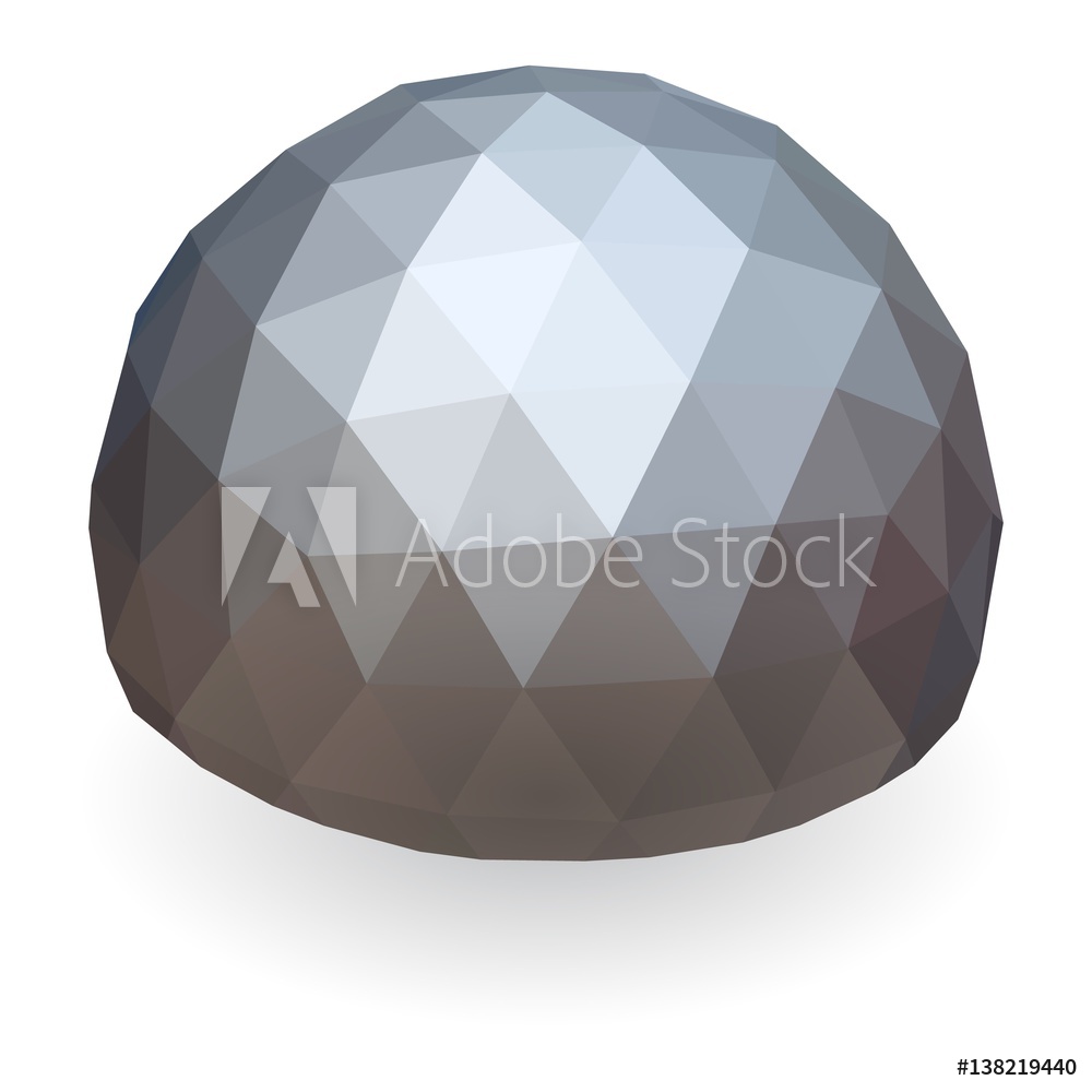 1000x1000 Photo Art Print Geodesic Dome Vector Illustration Europosters