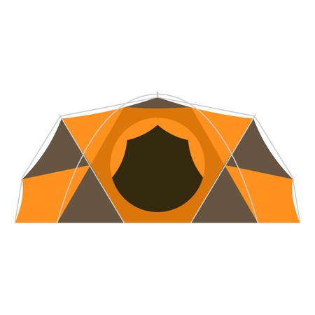 450x450 Camping Dome Vector Icon In Flat Design Tourist Hiking Equipment