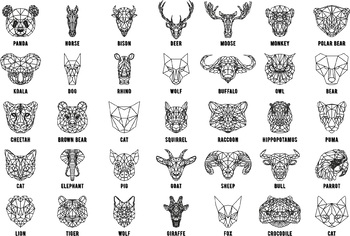 Download Geometric Animals Vector at Vectorified.com | Collection ...