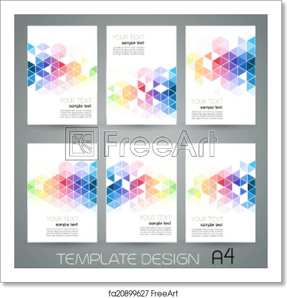 561x581 Free Art Print Of Vector Abstract Geometric Banner With Triangle