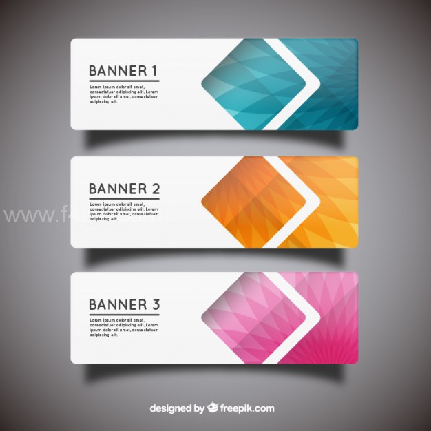 626x626 Vector Geometric Banner Templates Free Download