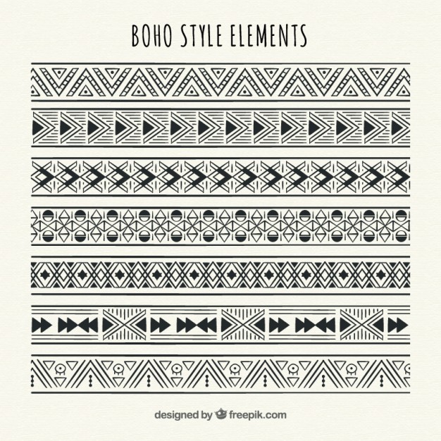 Geometric Ethnic Borders Set Vector Free Download 626x626 Geometric Ethnic Borders Set Vector Free Download