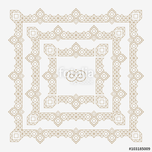 Vector Border Seamless Pattern Decorative Element For Design 500x500 Vector Border Seamless Pattern Decorative Element For Design