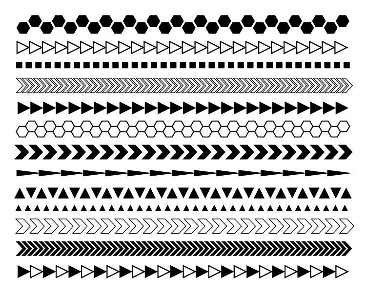 Geometric Border Vector 750x600 Geometric Border Vector