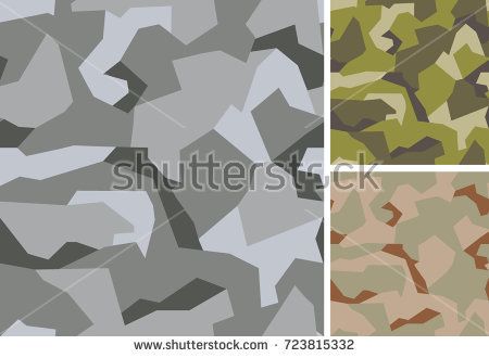 450x330 Swedish Camouflage Geometric Seamless Pattern Urban, Woodland