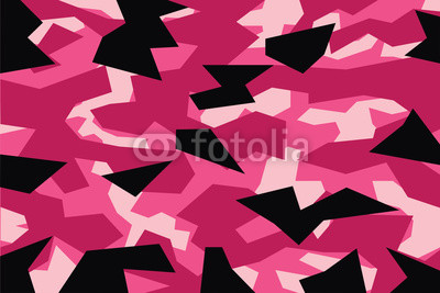 400x267 Vector Background Of Pink Geometric Camouflage Handwritten Wall Mural