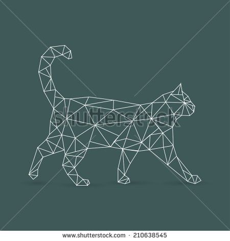 450x470 Geometric Cat