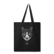 190x190 Tuxedo Cat Vector Polygon Geometric Tote Bag Spreadshirt
