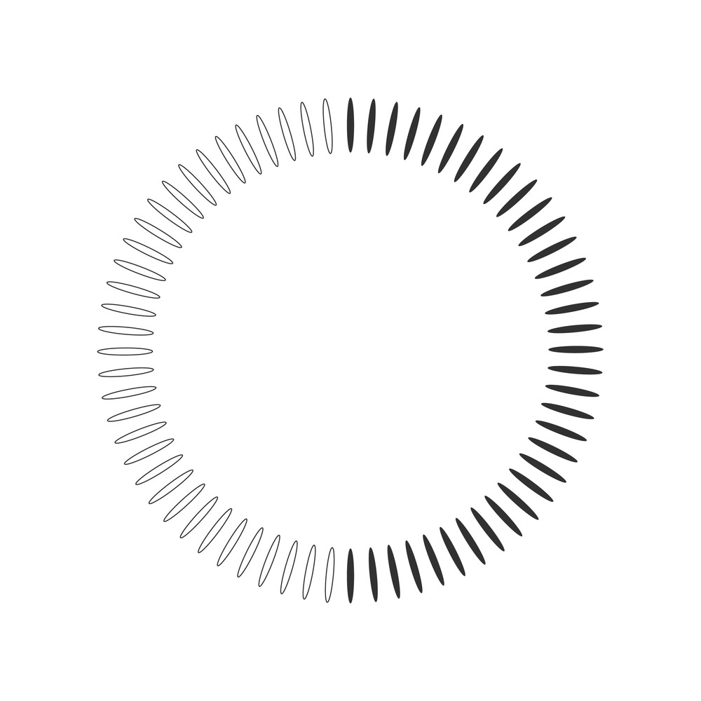 1000x1000 Geometric Circle Element Made Of Radiating Shapes Abstract Circle