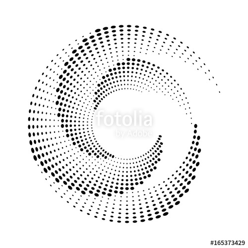 500x500 Halftone Dots Circle Texture Abstract Circle Background Vector
