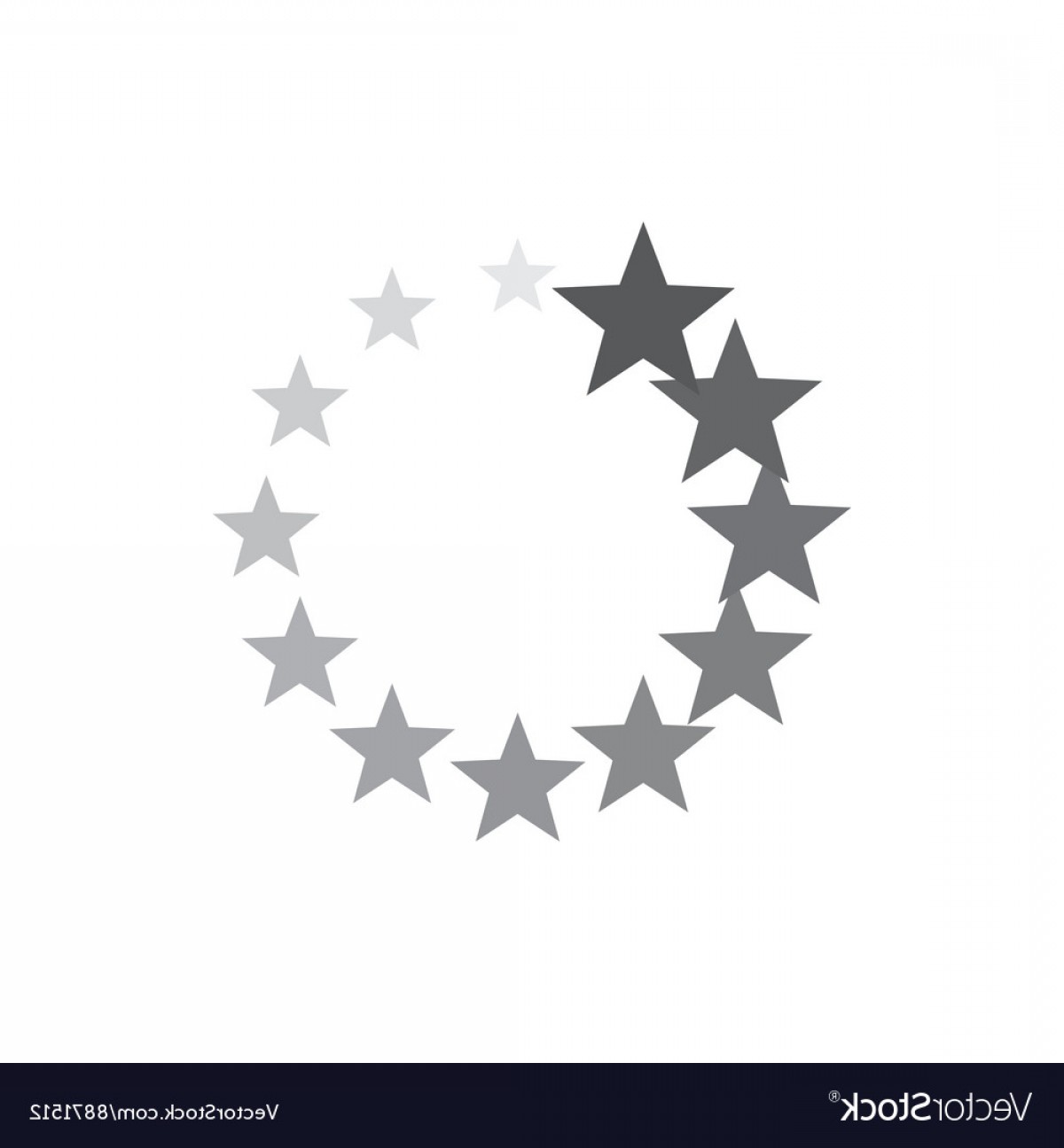 1200x1296 Abstract Geometric Circle Of Stars Icon Vector Newwaysys