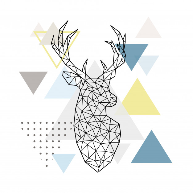 Geometric Deer Vector at Vectorified.com | Collection of Geometric Deer ...