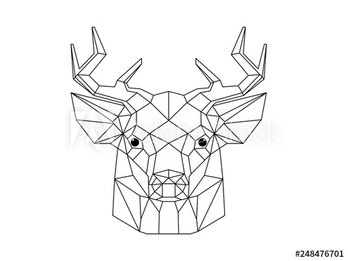 Geometric Deer Vector at Vectorified.com | Collection of Geometric Deer ...