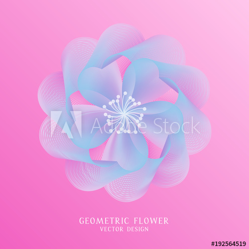 Abstract Colorful Geometric Flower Vector Illustrate Design 500x500 Abstract Colorful Geometric Flower Vector Illustrate Design