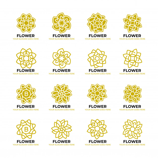 Geometric Flower Nature Logo Template Vector Premium Download 626x626 Geometric Flower Nature Logo Template Vector Premium Download