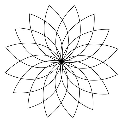 flower geometric drawing