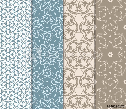 Set Of Seamless Line Geometric Floral Pattern Abstract Geometry 500x434 Set Of Seamless Line Geometric Floral Pattern Abstract Geometry