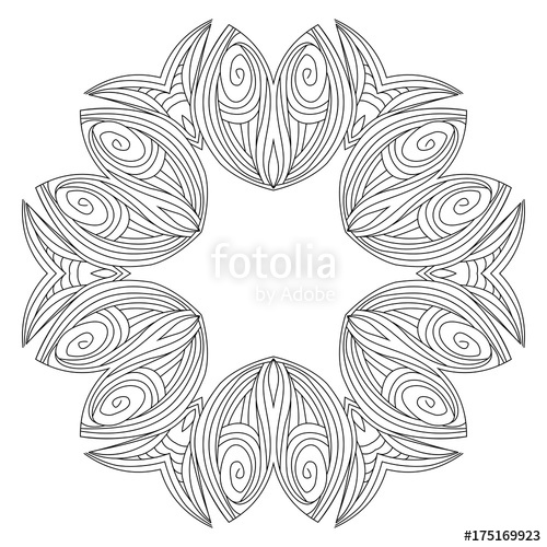 Vector Geometrical And Flower Round Mandala Oriental Pattern 500x500 Vector Geometrical And Flower Round Mandala Oriental Pattern
