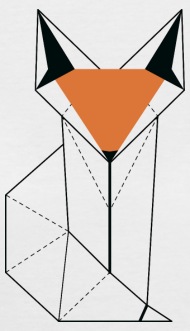 190x331 Fox Line Geometric Style Vector Illustration Women's T Shirt