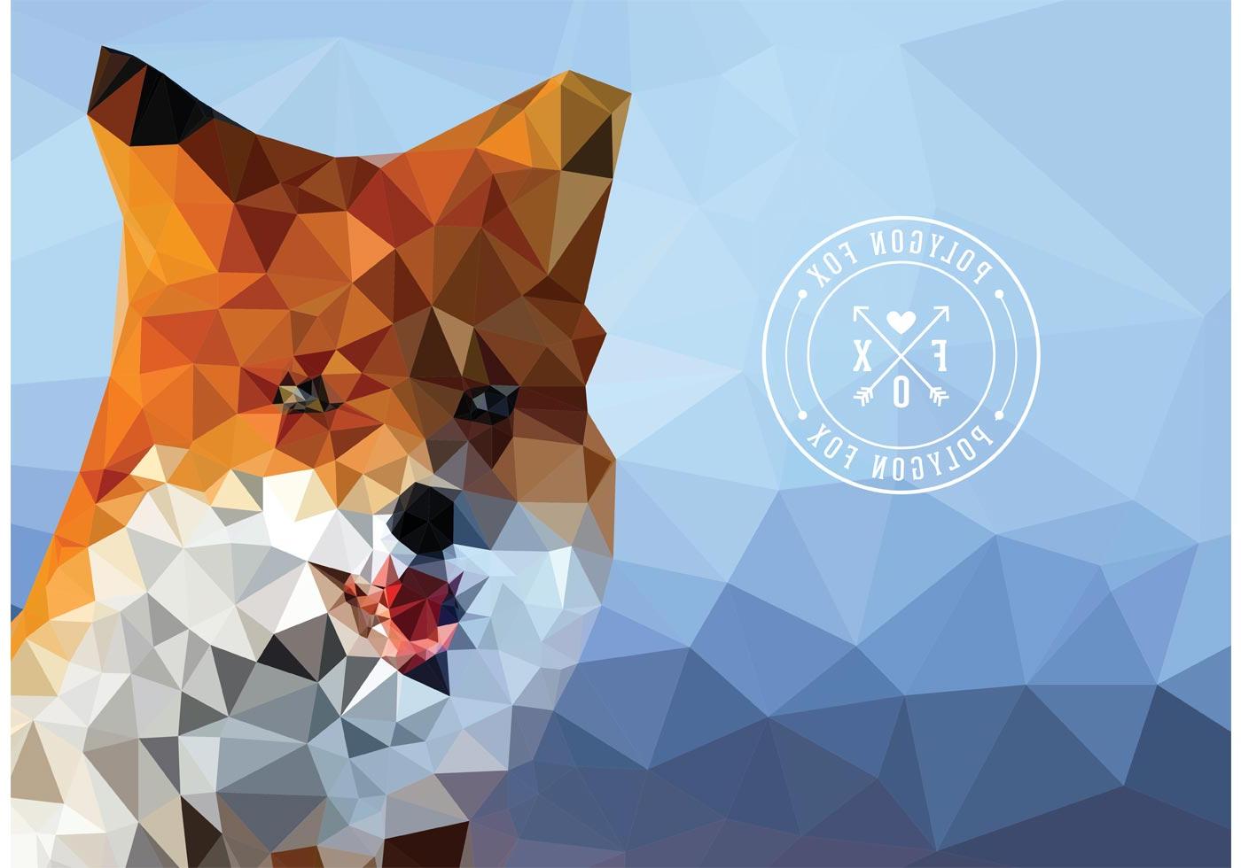 1400x980 Hd Vector Clip Art Geometric Fox Photos Free Vector Art, Images