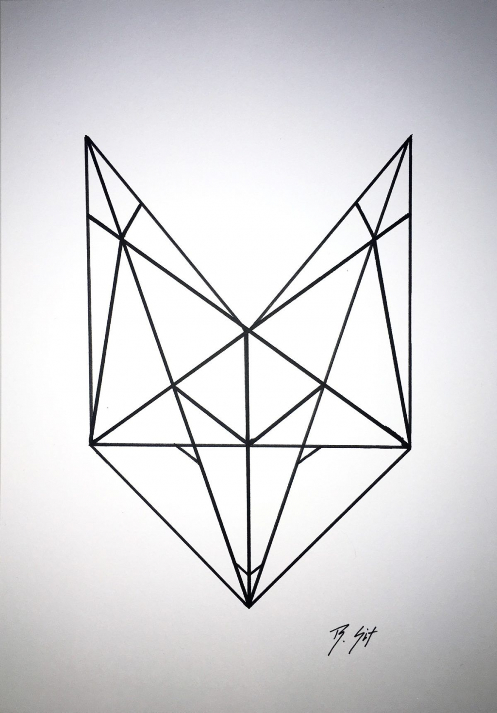 1024x1470 Accessories Geometric Fox Charming The Geometric Love Fox