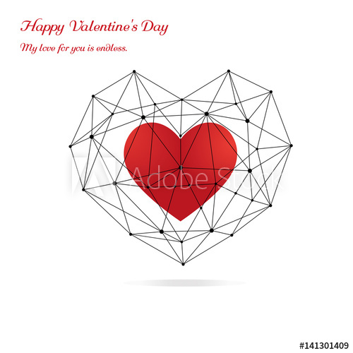 Geometric Heart Vector