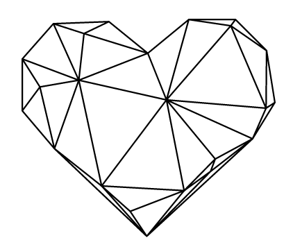 Geometric Heart Tattoos 422x356 Geometric Heart Tattoos