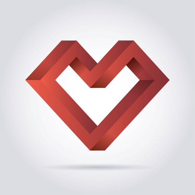 Geometric Heart Vector Free Download 626x626 Geometric Heart Vector Free Download