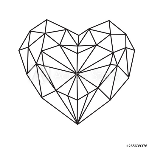 Free Free Geometric Heart Svg Free 224 SVG PNG EPS DXF File