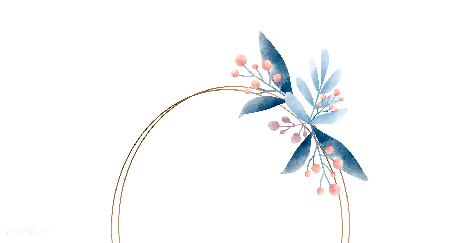 1800x945 Download Premium Vector Of Geometric Frame With Leaves Vector