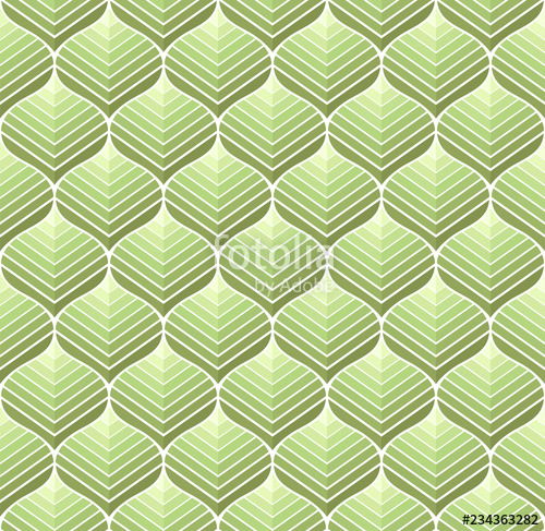 500x487 Geometric Leaf Vector Seamless Pattern Floral Illustration