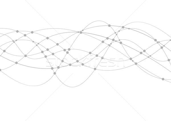 600x424 Geometric Tech Wavy Lines Vector Background Vector Illustration
