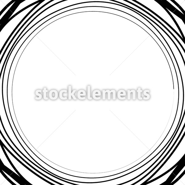 600x600 Irregular Asymmetric Radiating Circular Abstract Geometric