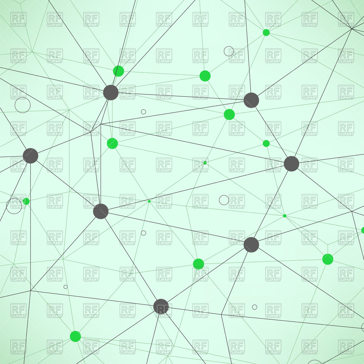 1200x1200 Abstract Geometric Green Background With Lines And Dots Vector