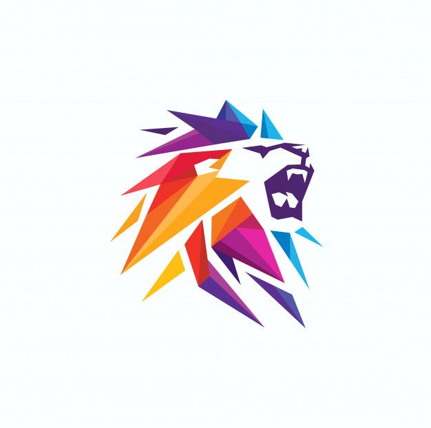 626x622 Geometric Lion Beast Logo Premium Vector Gde Beast Logo, Logos